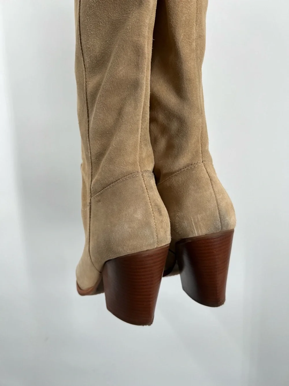 Vince Camuto Tan Suede Leather Oyennda Tall Knee High Boots 11 - Picture 8 of 11